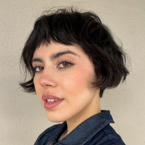 Messy Bixie with Baby Bangs