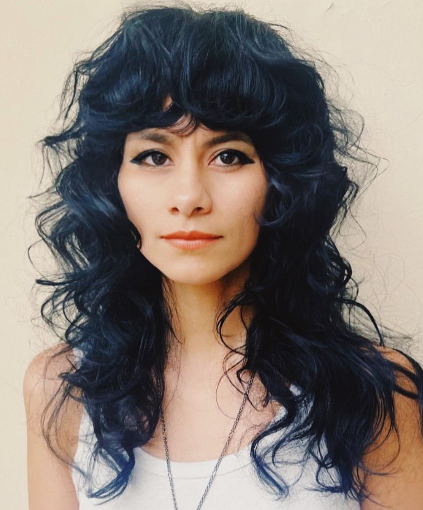 Classic Wolf Cut for Dark Curly Hair