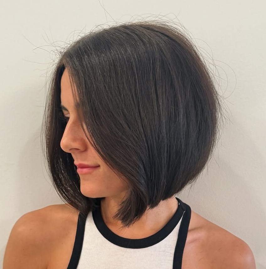 Mid-Length Blunt Bob Haircut