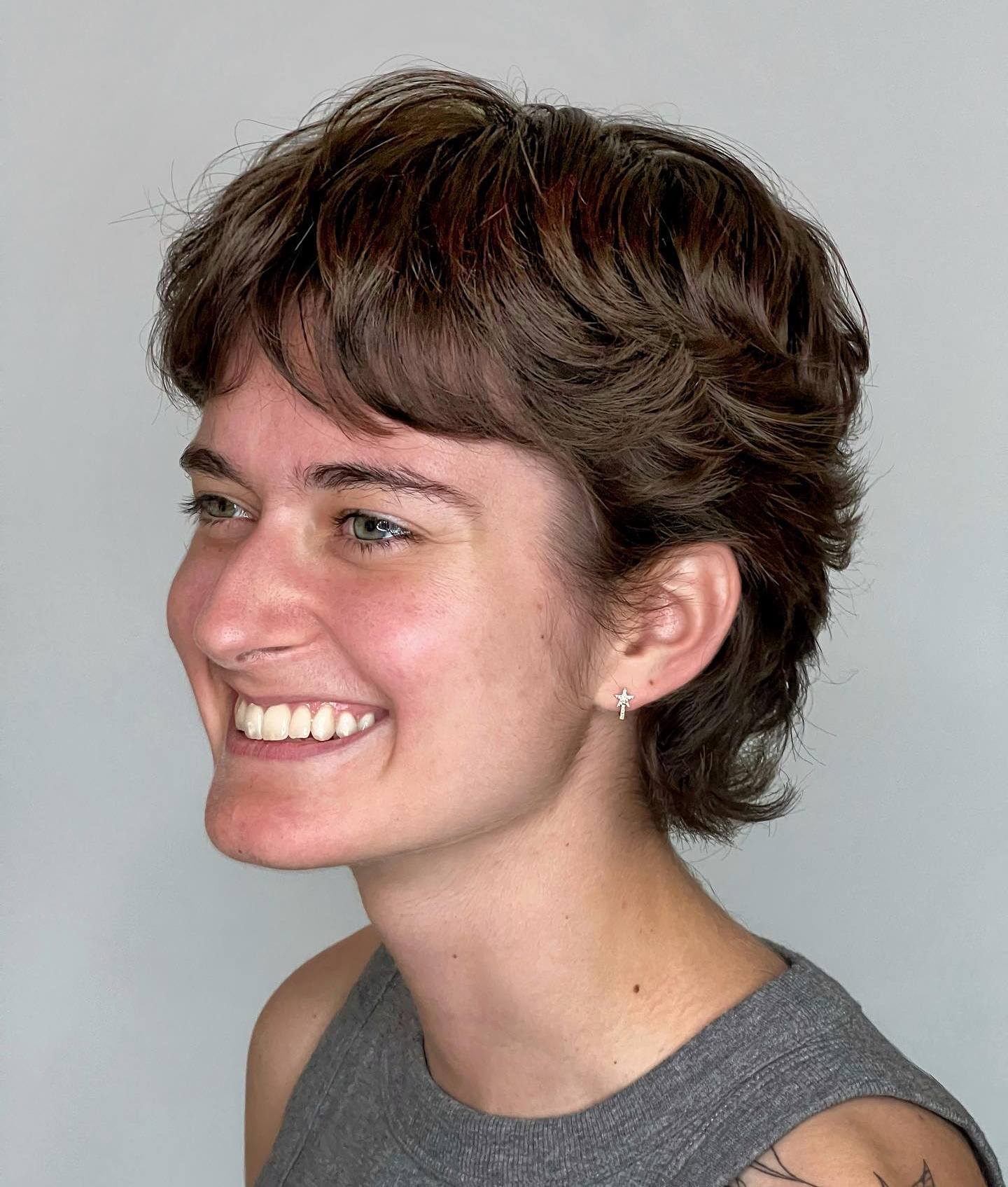 Pixie Shag Style for Short Wavy Hair