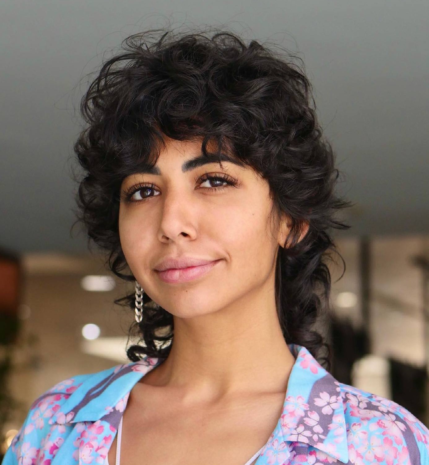 Wolf Cut Mullet for Curly Hair