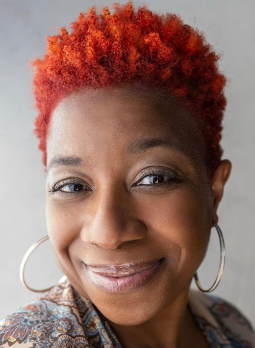 Orange Red Cut for Black Women