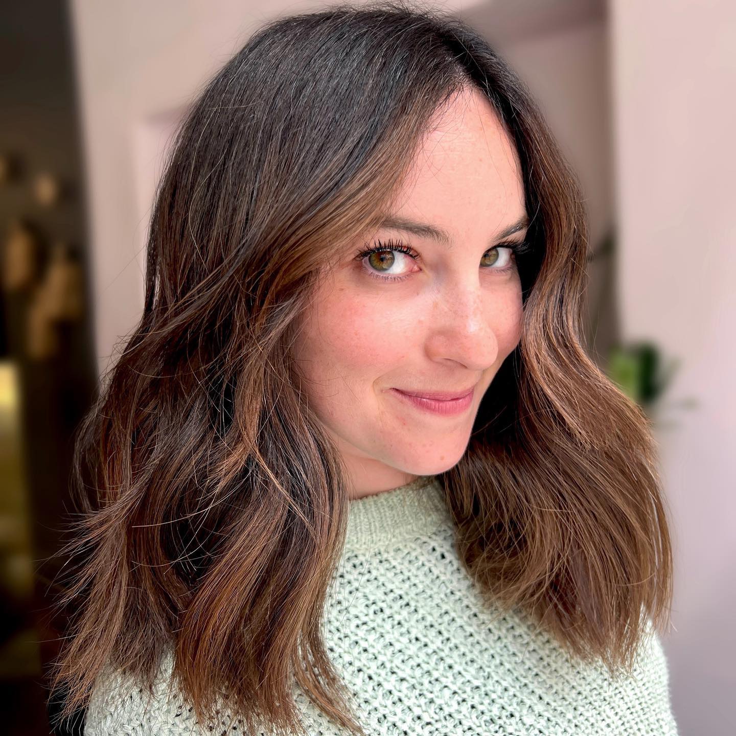 Subtle Brown Balayage for Brunettes