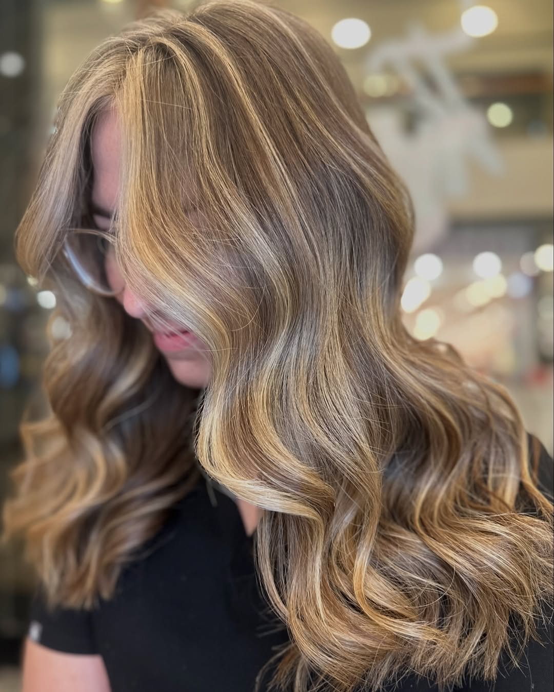 Painted-On Blonde Streaks