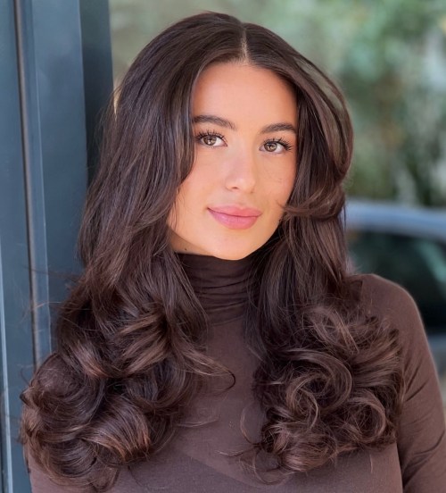 Slimming Curled Butterfly Haircut