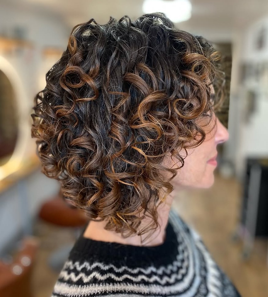 Layered Bob for Curly Hair