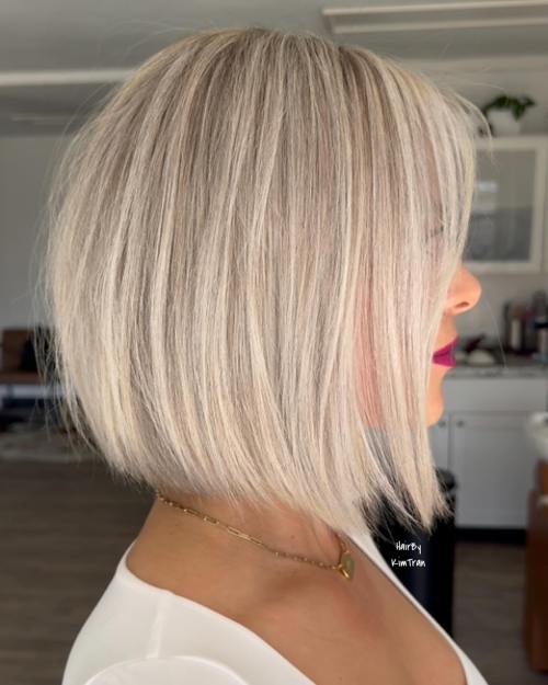 Fine Hair Wispy Bob with Flyaways