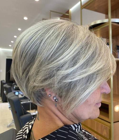 Gray Feathered Pixie Bob for Older Ladies
