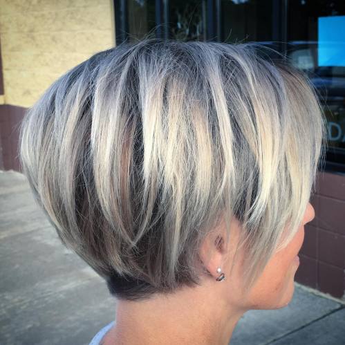 Layered Pixie Bob For Fine Hair