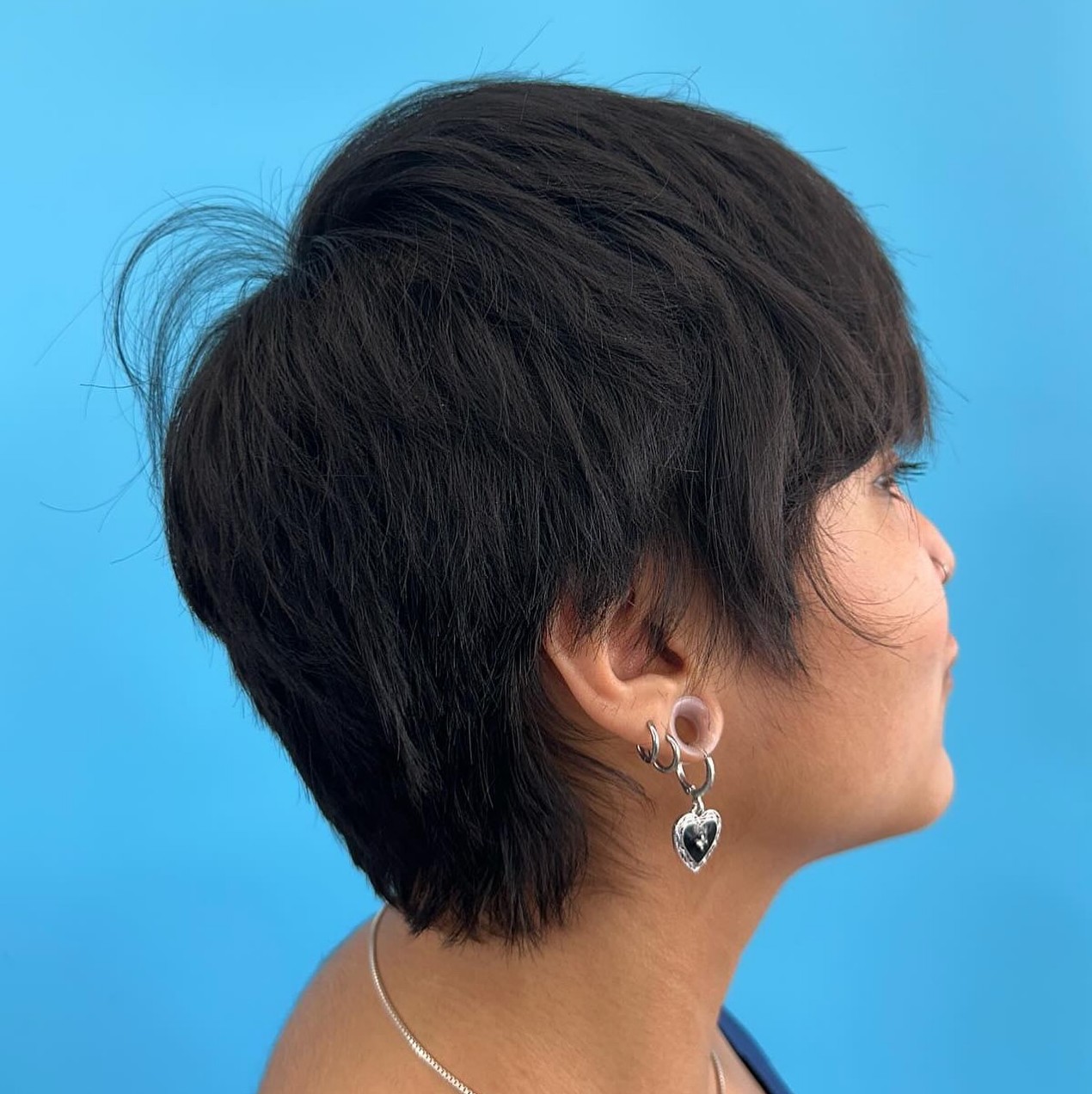 Feathered Pixie for Thick Hair