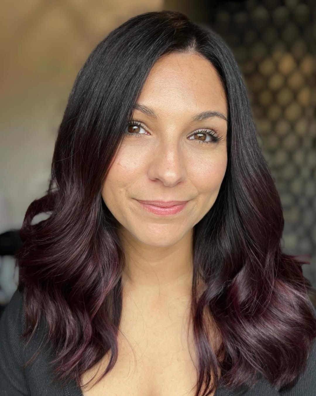 Wine Red Fade for Brunettes