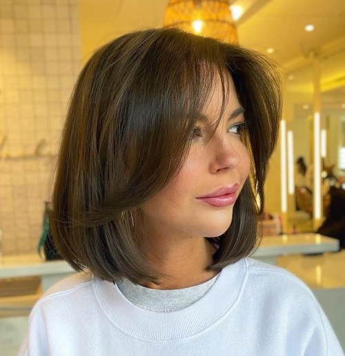 Medium Bob with Swoopy Front Pieces