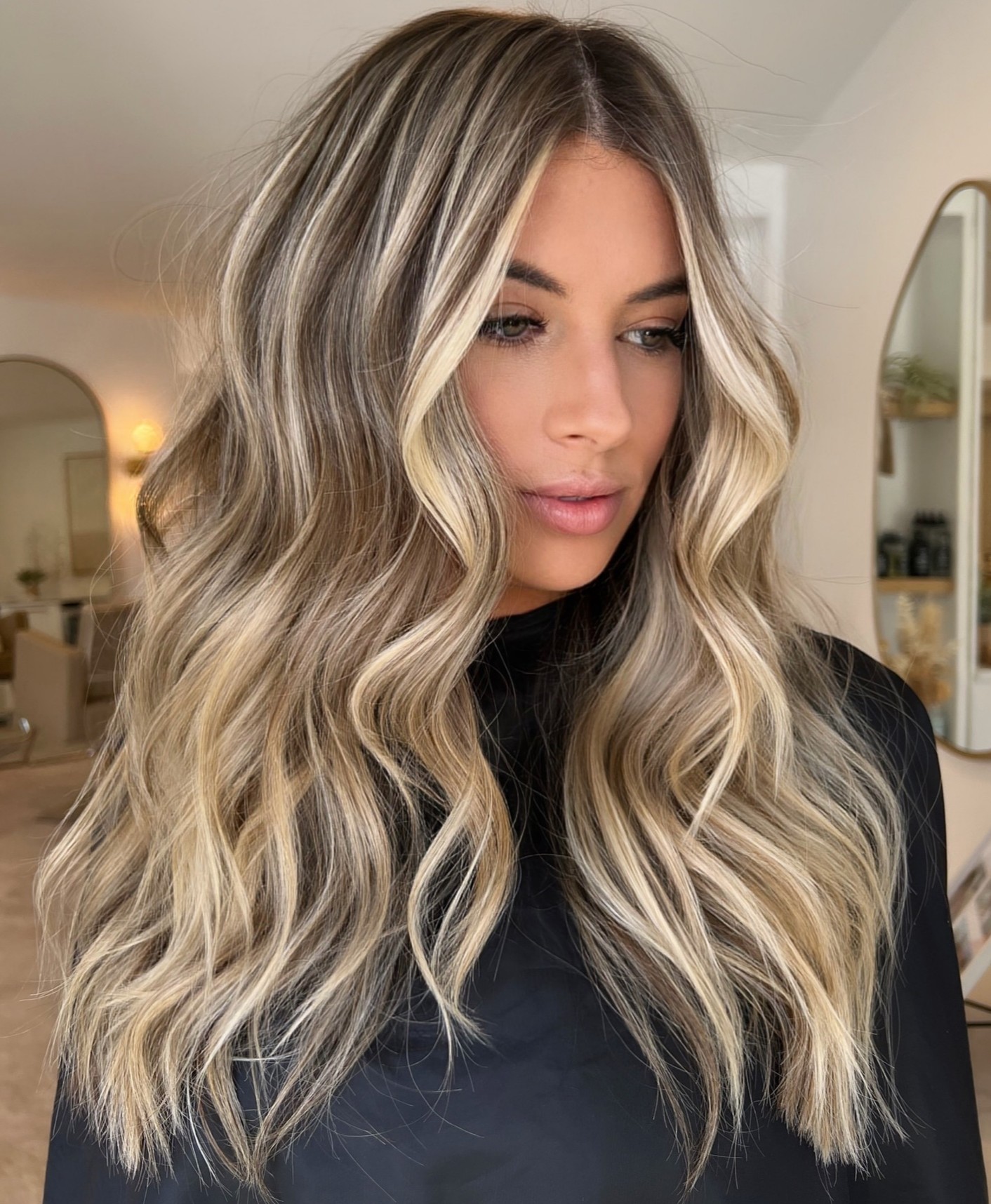 Bright Ribbon Balayage Highlights