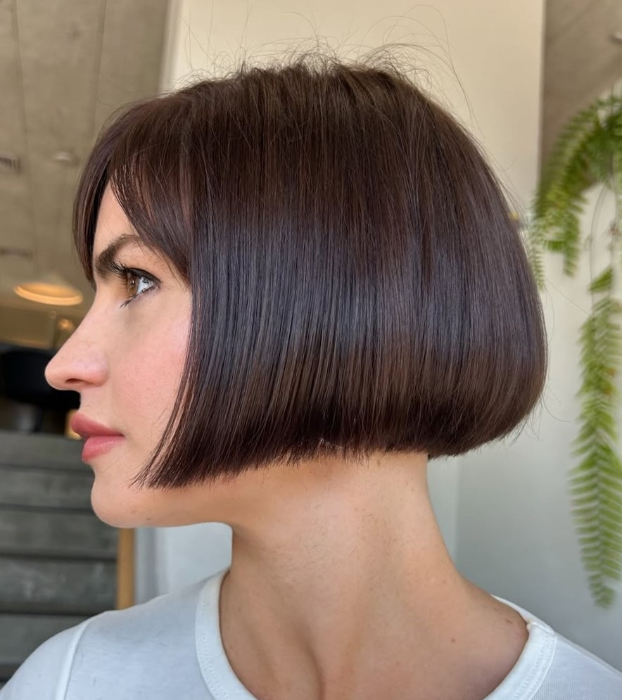 Short Chin-Length Bob Haircut