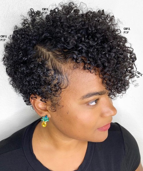 Long Pixie with Deep Side Parting