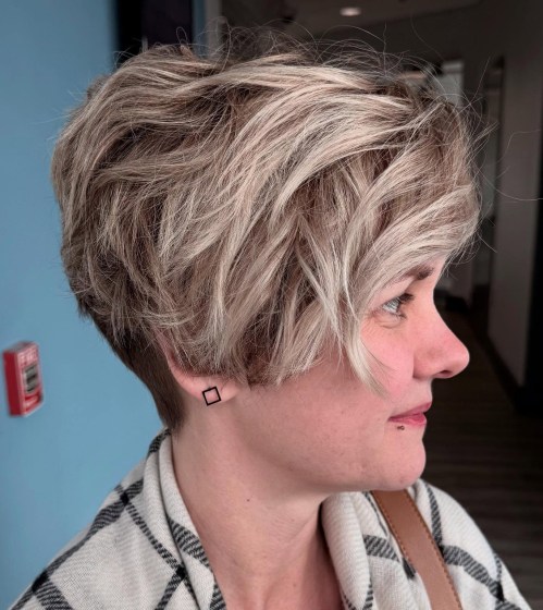 Tapered Choppy Pixie Cut