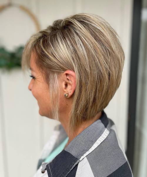 Blonde Bob With Highlights For Fine Hair
