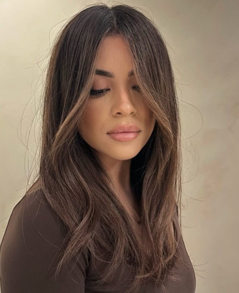 Volumizing Brown Balayage for Fine Hair