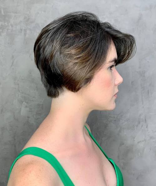 Layered Bixie with Side Bangs