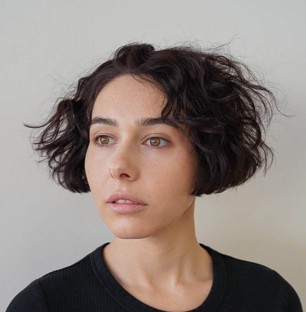 Simple Bob for Thick Curly Hair