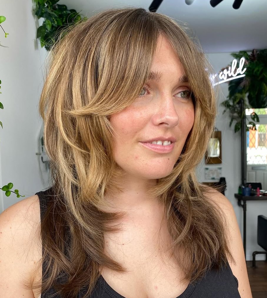 Wispy Feathered Shag Haircut