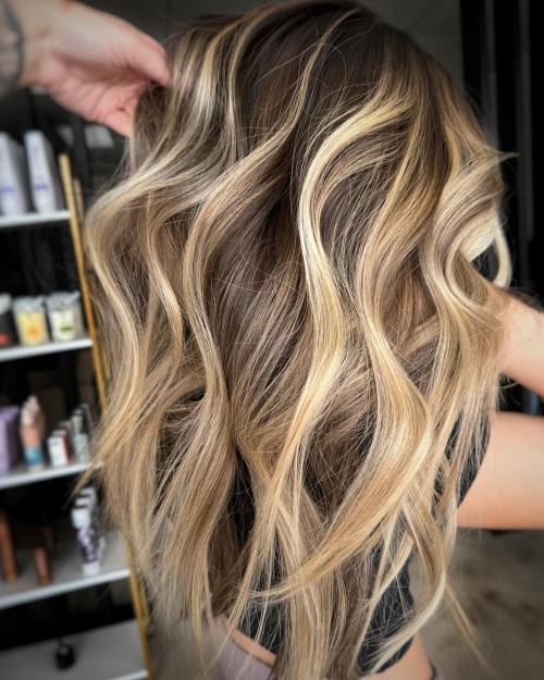 Chunky Dimensional Strawberry Blonde Ribbons