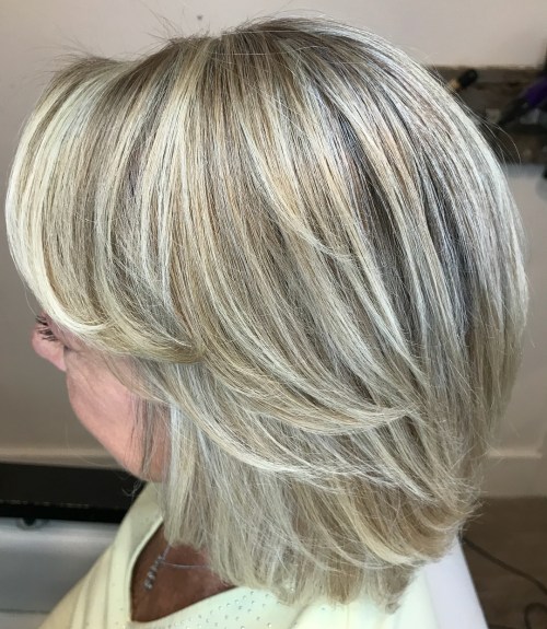 Layered Bob with Blonde Babylights