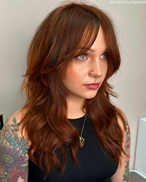 Wolf Cut with Butterfly Layers