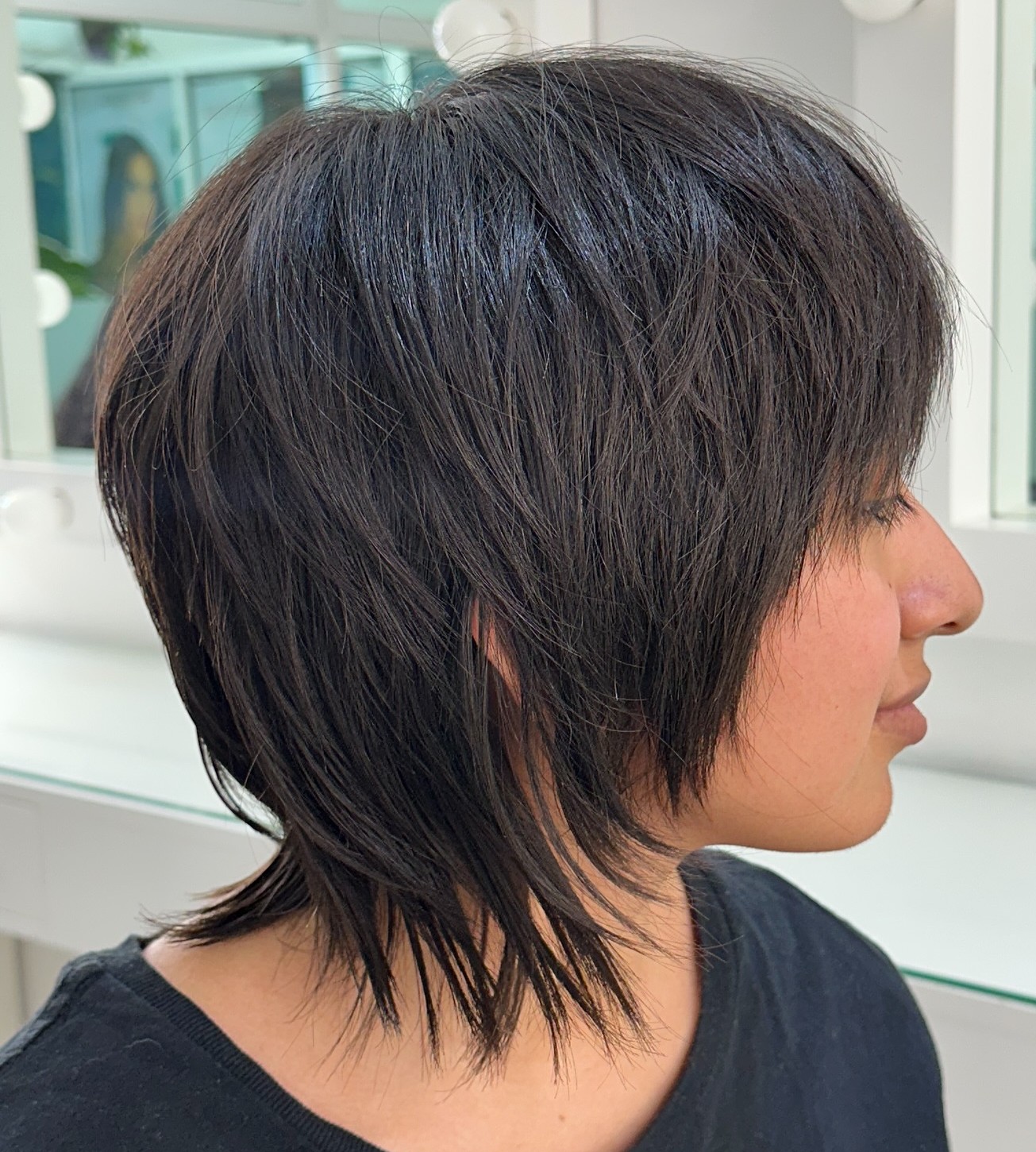 Thick Hair Short Wolf Cut