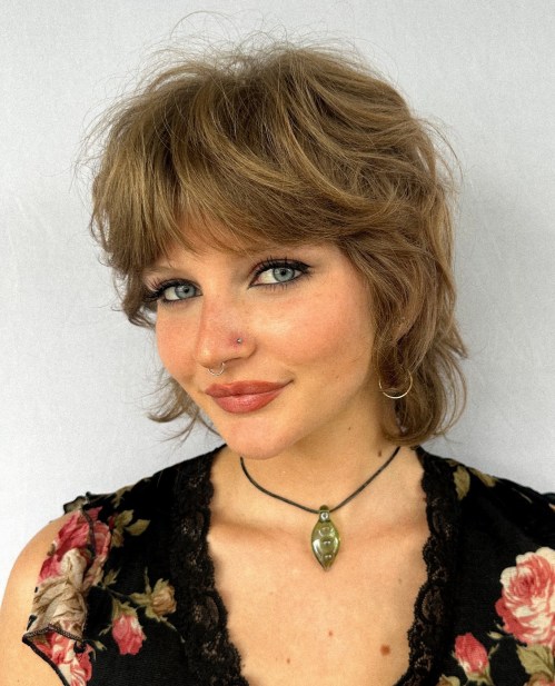 Short to Medium Modern Disheveled Shag