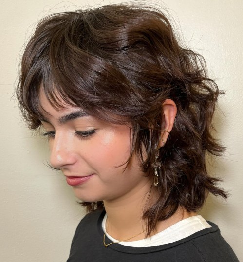 Neck Length Soft Wolf Cut