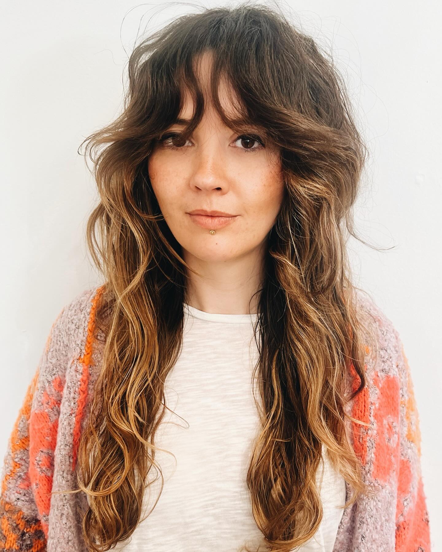 Curtain Bangs for Wavy Hair