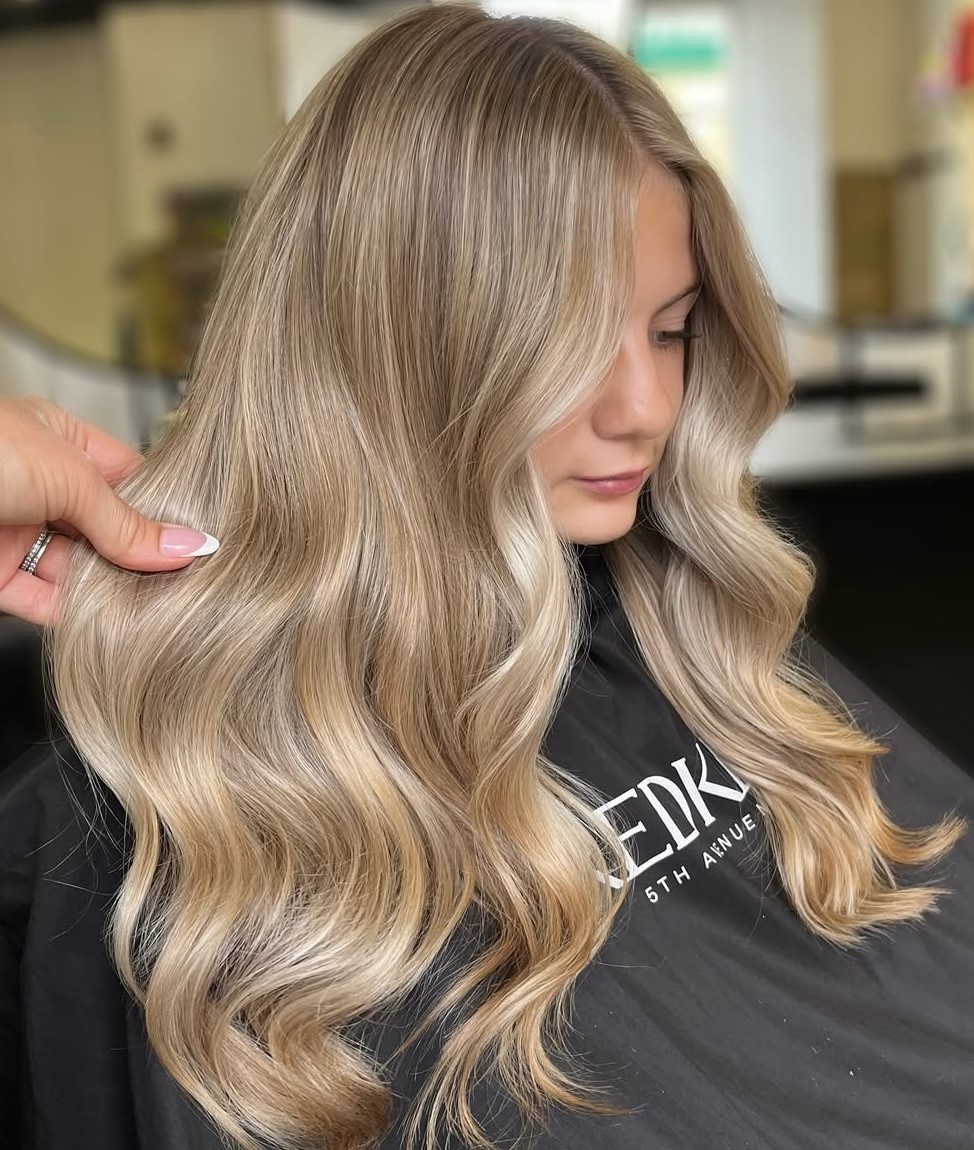Sophisticated Warm Blonde Hair