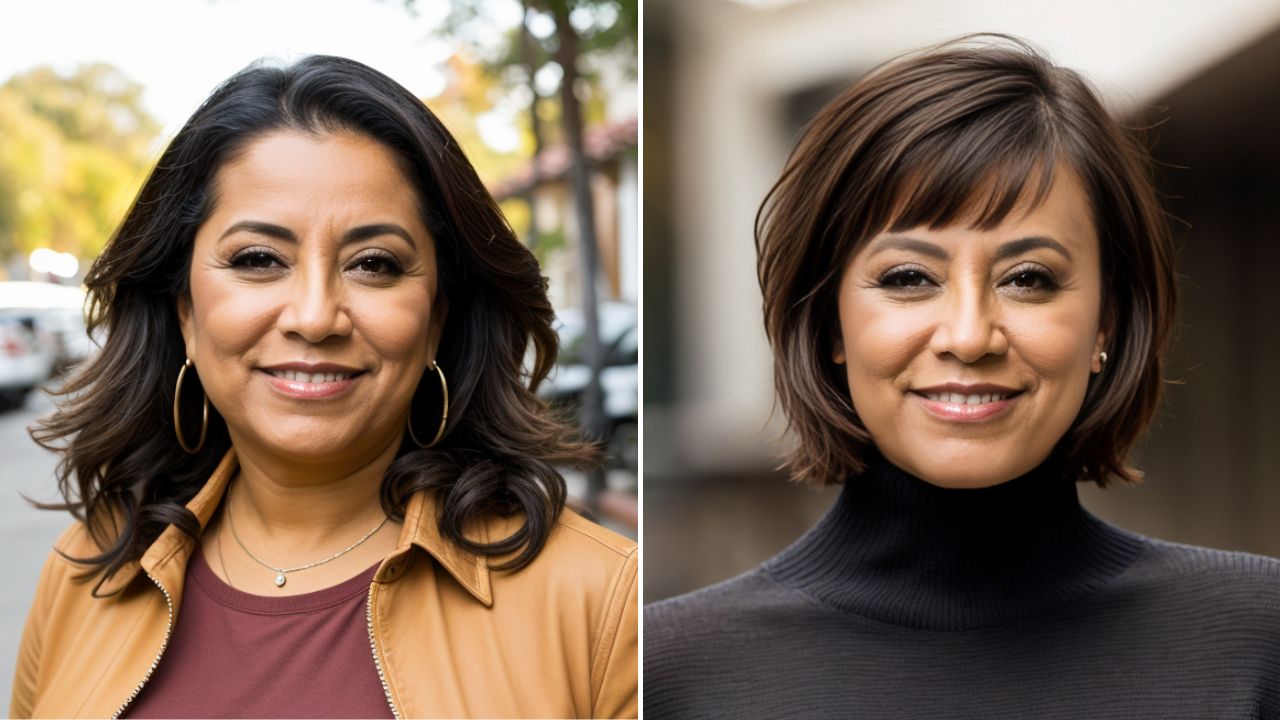 Bangs Filter Before and After